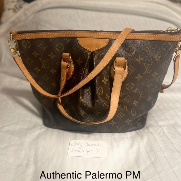 Authentic Louis Vuitton Palermo PM Purse - Picture 1 of 8